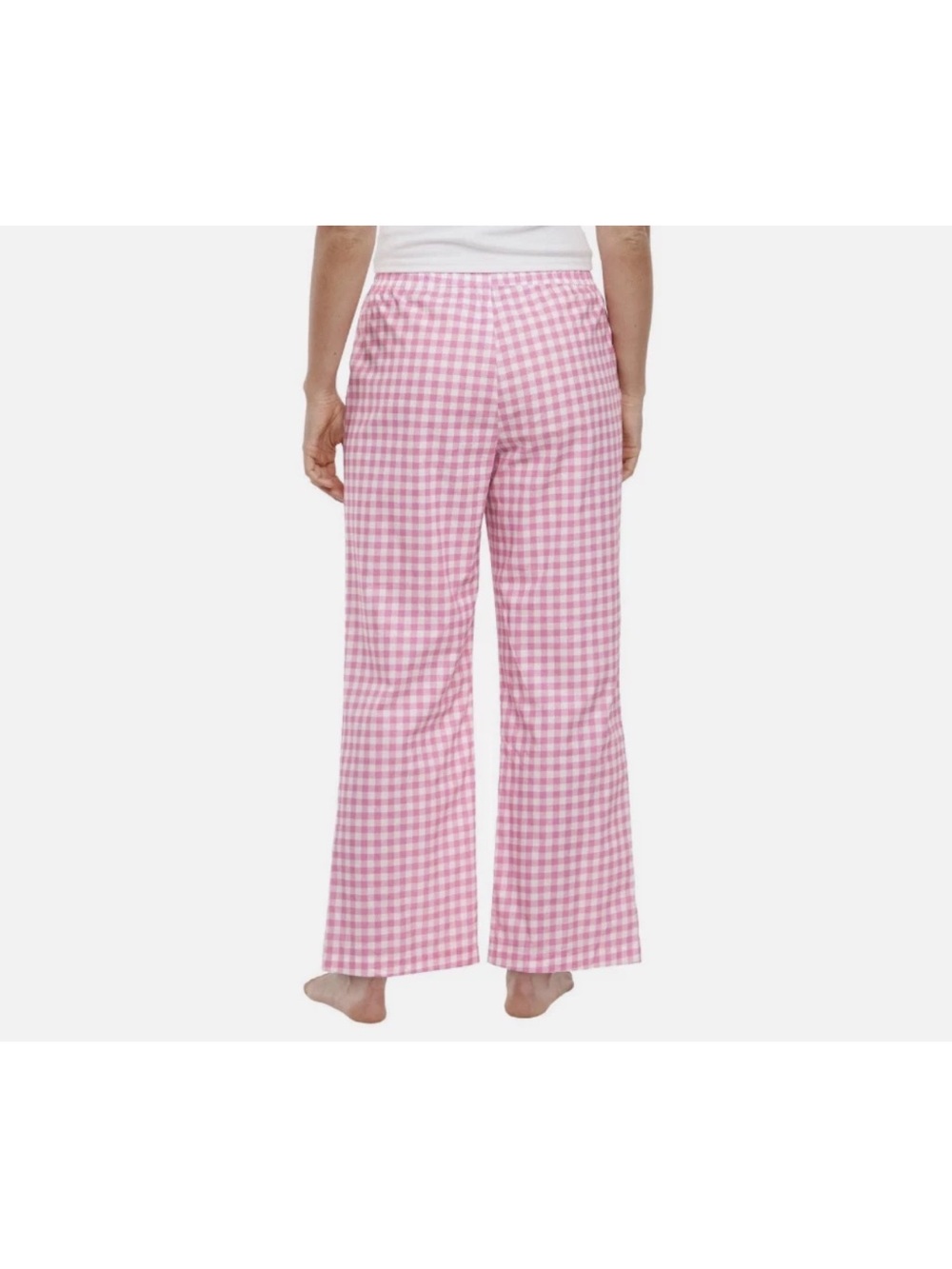 GAP 2 Pack 100% Cotton Pink Floral & Gingham Pajama Pants Lounge - Picture 6 of 6